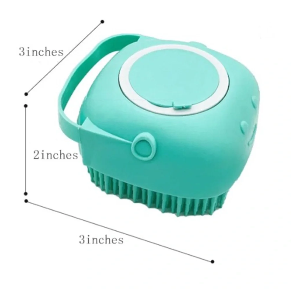 Pet- Dog Bath Silicone Scrubber - Blue